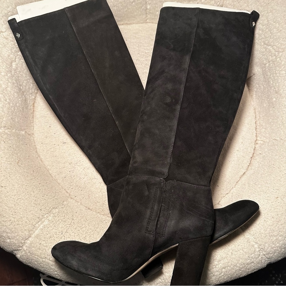 Sam Edelman Black Suede Knee high boots - Picture 4 of 8